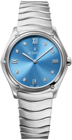 Ebel Dameklokke 1216600 Classic Blå/Stål Ø33 mm