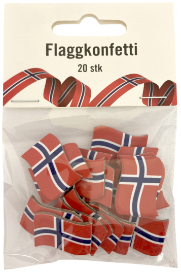 Flaggkonfetti papir 20pk