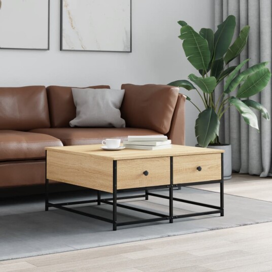 Salongbord sonoma eik 80x80x40 cm konstruert tre 8721012125162