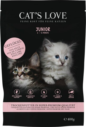 Cat'S Love Tørrfôr Junior Fjærkre 400 G Cat'S Love Tørrfôr Junior Fjærkre 400 G