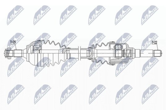 Nty Drivaksel NTY NPW CT 113 Nty Drivaksel NTY NPW CT 113