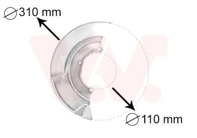 Bremseskjold VAN WEZEL 5874372