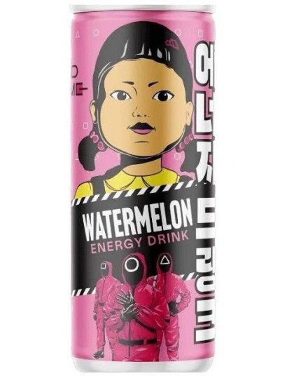 Squid Game Energy Drink Watermelon Energidrikk med Vannmelonsmak 250 ml Korea Squid Game Energy Drink Watermelon Energidrikk med Vannmelonsmak 250 ml Korea