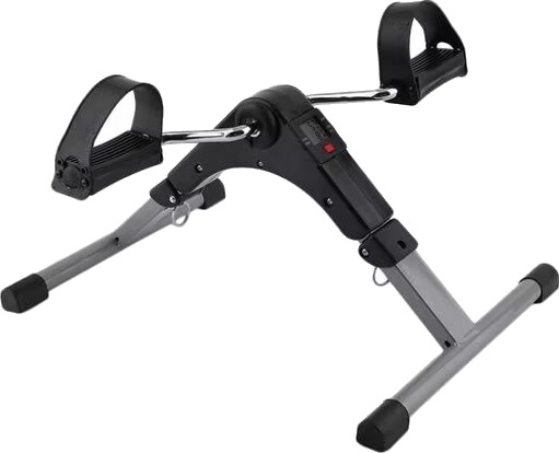 Sammenleggbar pedaltrener med motstand og display