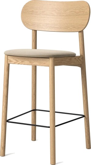 Decotique Elephant Barstol Naturlig Eik/Beige Fløyel Decotique Elephant Barstol Naturlig Eik/Beige Fløyel