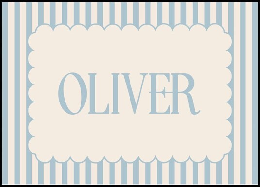 Personalized Boy Name Plakat Plakat / 30x40cm Personalized Boy Name Plakat Plakat / 30x40cm