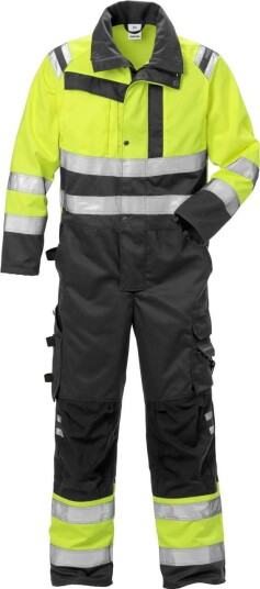 Fristads Høy Synlighet Kjeledress Cl 3 8026 PLU Hi vis Gul / Svart L Fristads Høy Synlighet Kjeledress Cl 3 8026 PLU Hi vis Gul / Svart L