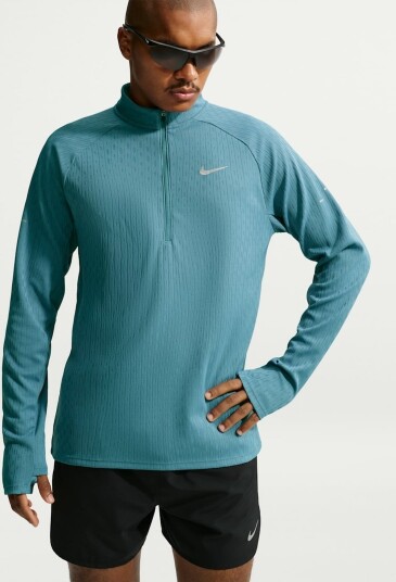Nike Stride Aero Fit 1/2 Zip Running Top Blå S