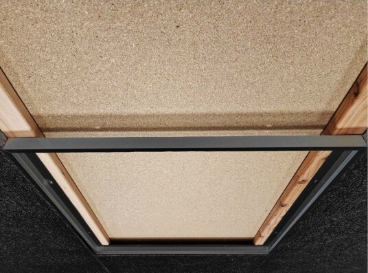 Innbyggingsramme II for 60x60 LED panel Passende for trebetong og gips svart kant