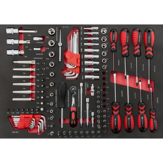 PELA 497999 Torx- og skrutrekkersett 117 deler, Håndverktøy