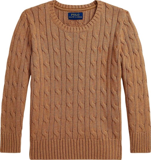 Polo Ralph Lauren Genser Strikk Kabel Camel Polo Ralph Lauren 4 år (104) Genser Beige Brun