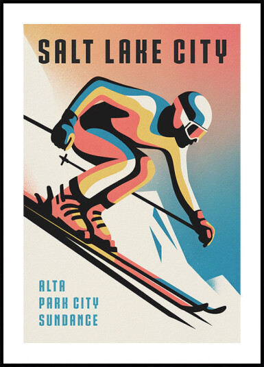 Salt Lake City Plakat Plakat / 21x30cm Salt Lake City Plakat Plakat / 21x30cm
