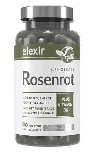 Rosenrot / Rhodiola 300mg 80 tabletter