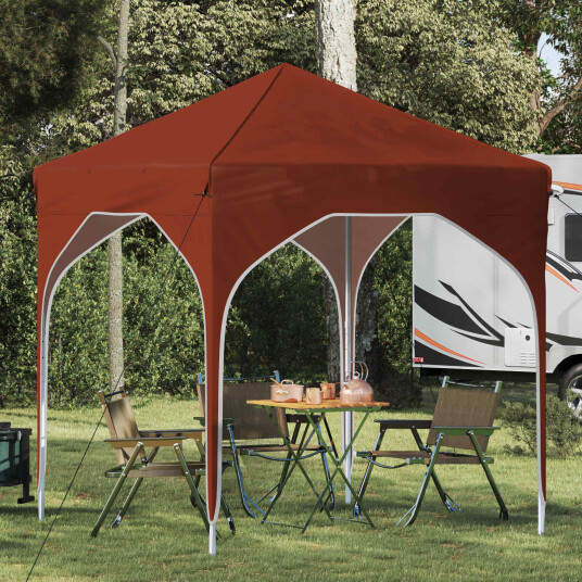  Pop up Festtelt 194 x 194 x 245 cm Terrakotta