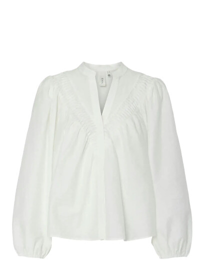 YAS Yaselly Ls Shirt - White - 38
