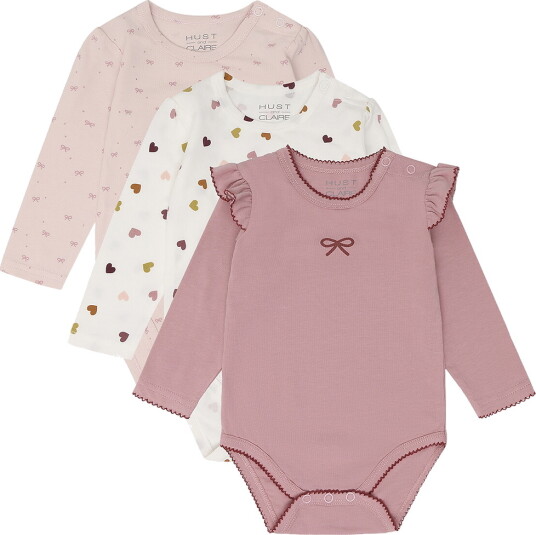 Hust and Claire Body I/e 3 pack HCBella Stillhet Rosa Hust and Claire 1½ år (86) Langermet Body Beige Hvit Hust and Claire Body I/e 3 pack HCBella Stillhet Rosa Hust and Claire 1½ år (86) Langermet Body Beige Hvit