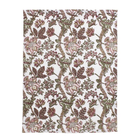 Chamois Floral kjøkkenhåndkle 2 stk 50x70 cm rosa