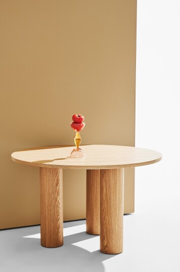 Pastill   Colette spisebord Ø 120 cm   Brun