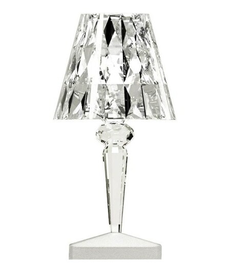 Kartell Battery Bordlampe Krystall Kartell Battery Bordlampe Krystall