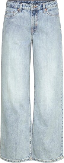 Weekday Ample Low Rise Loose Wide Leg Jeans   Blue   26 x 32