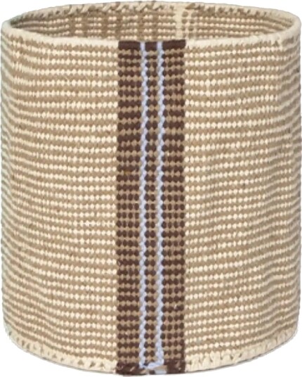 Lorena Canals Handloom Mini Basket Tule   Beige   20X 20CM