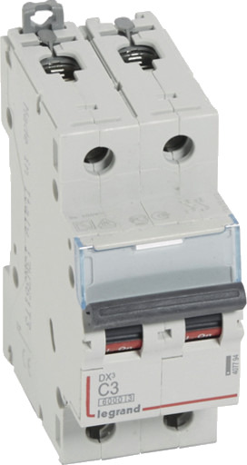 Legrand DX3 MCB automatsikring C3 2P 2M 6/10kA