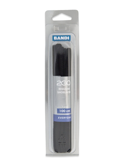 2GO 2Go Shoelace 494 - Black - 100 cm 2GO 2Go Shoelace 494 - Black - 100 cm