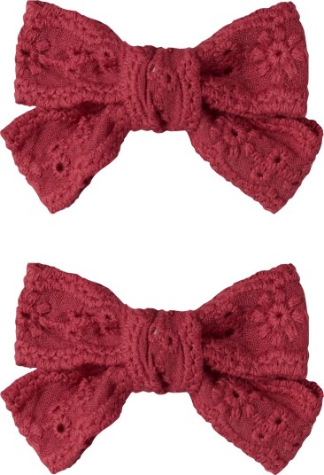 Lil' Atelier Nmfacc-Risa Hårklyper 2-pack Sykkelrød One Size
