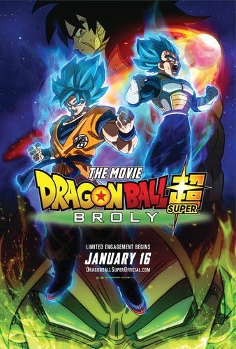 Dragon Ball Super: Broly  The Movie DVD