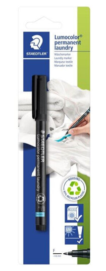 Staedtler Laundry marker Lumocolor F Svart Staedtler Laundry marker Lumocolor F Svart