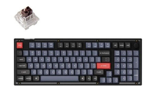Keychron V5 QMK/VIA Knob - K Pro Brown - Gamingtastatur - Nordisk - Svart Keychron V5 QMK/VIA Knob - K Pro Brown - Gamingtastatur - Nordisk - Svart