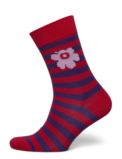 Marimekko Kasvaa Tasaraita Unikko - Red - 34-36