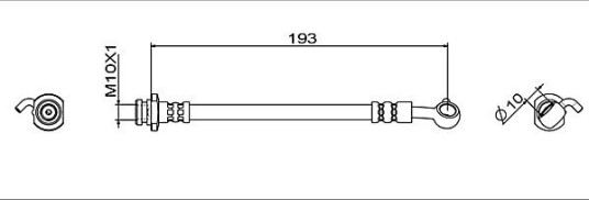 Bremseslange METZGER 4111951