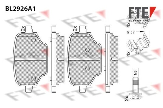 Bremseklosser FTE 9011169 Bremseklosser FTE 9011169