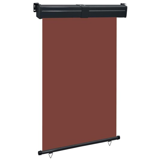 vidaXL Sidemarkise for balkong 120x250 cm brun