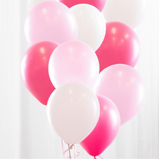Ballongkungen AB Ballongbukett Babyrosa