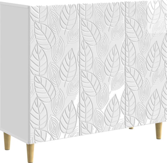 Serviesskap Høgglans hvit 89 x 34,5 x 80 cm Konstruert tre Serviesskap Høgglans hvit 89 x 34,5 x 80 cm Konstruert tre