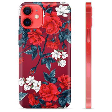 iPhone 12 mini TPU-deksel Vintage Blomster