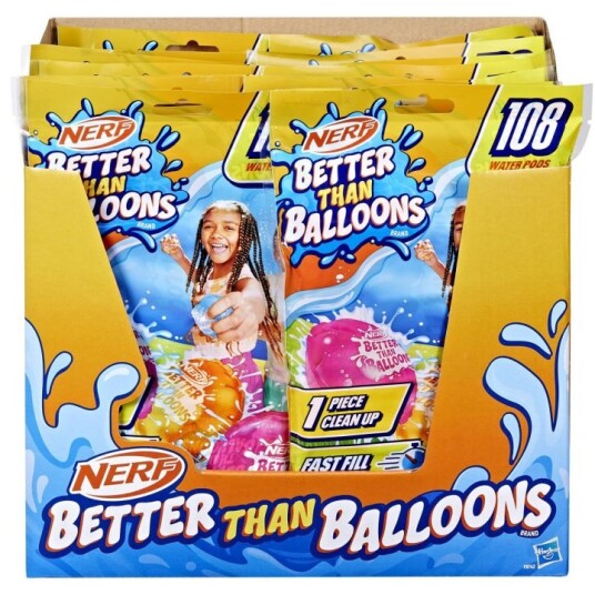 Nerf Super Soaker Better Than Balloons Vannballonger Flerfarget 3 År 108 Stykker