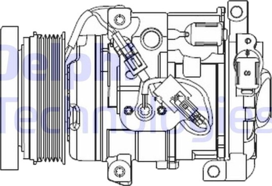 AC kompressor DELPHI CS20508