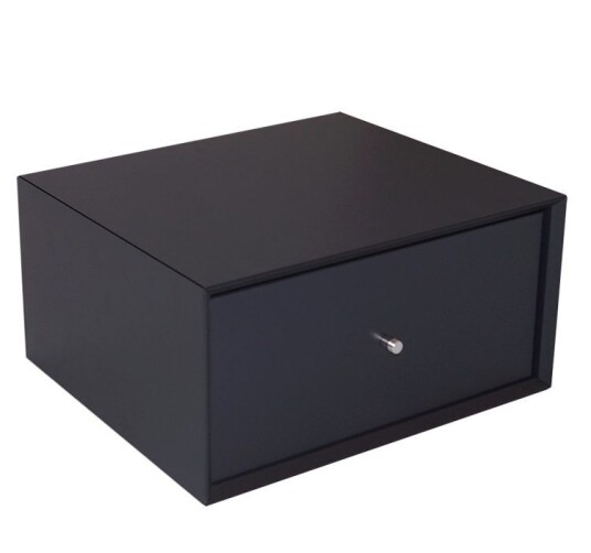 The Box Vegghengt Nattbord 40x20cm Med Skuff (Størrelse: 40x20, Fargekombinasjon: Grå Med Grå Skuff)