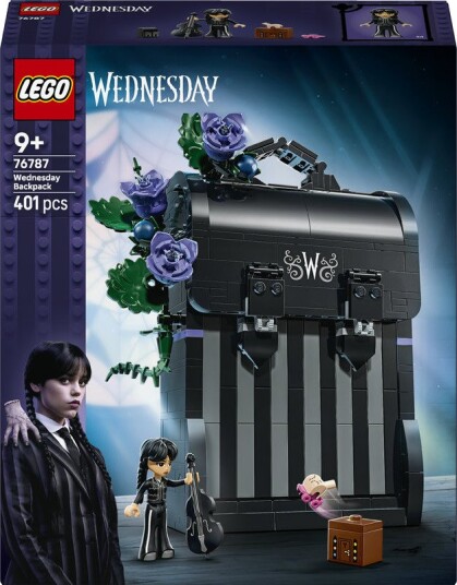 Lego Wednesdays Skolesekk 76787 med 401 Klossesett for Alder 9+