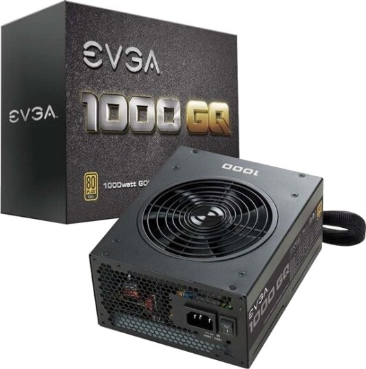EVGA SuperNOVA 1000 GQ Strømforsyning (PSU) - 1000 Watt - 135 mm - 80 Plus Gold sertifisert