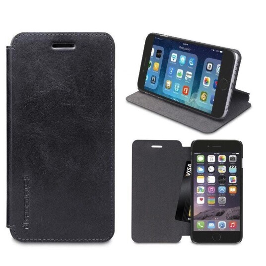 Dbramante1928 iPhone 6 Plus / 6s Plus dbramante1928 Frederiksberg 2 Ekte Skinn Deksel m. Kortlomme Svart Dbramante1928 iPhone 6 Plus / 6s Plus dbramante1928 Frederiksberg 2 Ekte Skinn Deksel m. Kortlomme Svart
