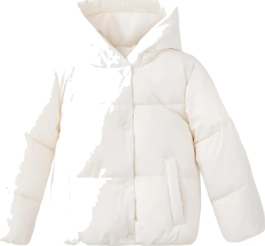 Mango Hood Puffer Coat Beige 13 14
