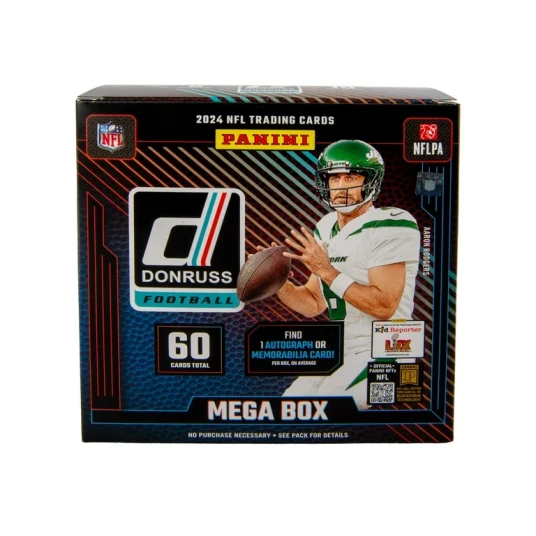 2023-24 PANINI NFL DONRUSS MEGA BOX 1stk AUTO/PATCH pr boks