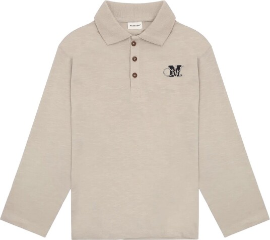 Minymo T Shirt Polo Ls Grey 152