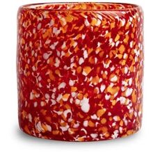 ByOn Calore 10 cm Lysestake Rød Glass
