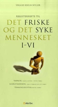Registerhefte til Det friske og det syke mennesket I-VI, Pent brukt bok uten markeringer