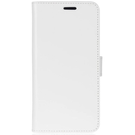 INCOVER Motorola Moto E6 Plus Crazy Horse Skinndeksel med Lommebok Hvit